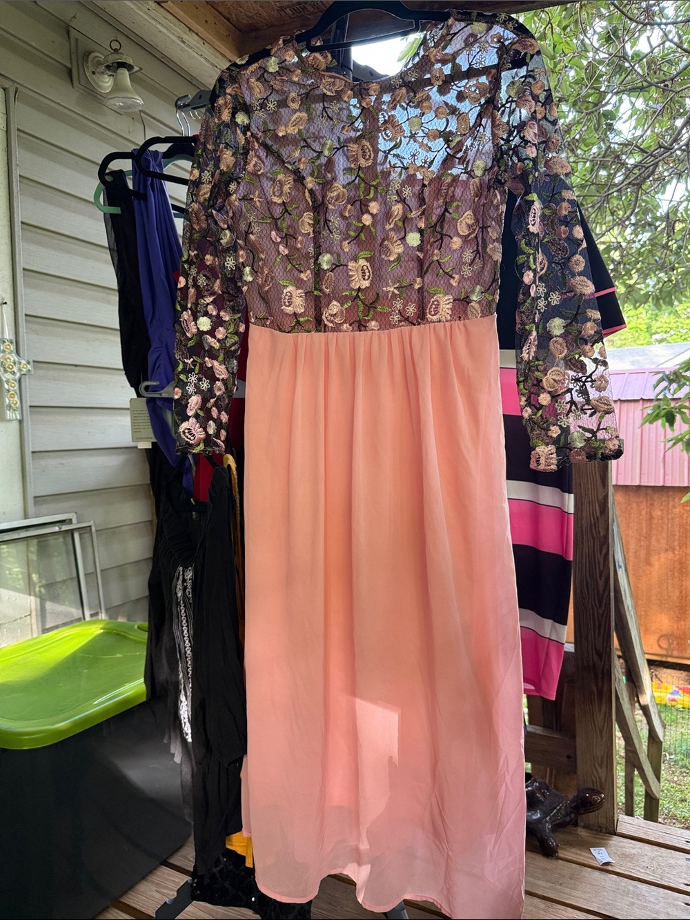 New Maxi Dress for women Large 31” waist, 38” bust and 47” length lined